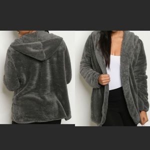 ➖LAST 1➖ BLANKY COZY SWEATER CARDIGAN DARK GREY